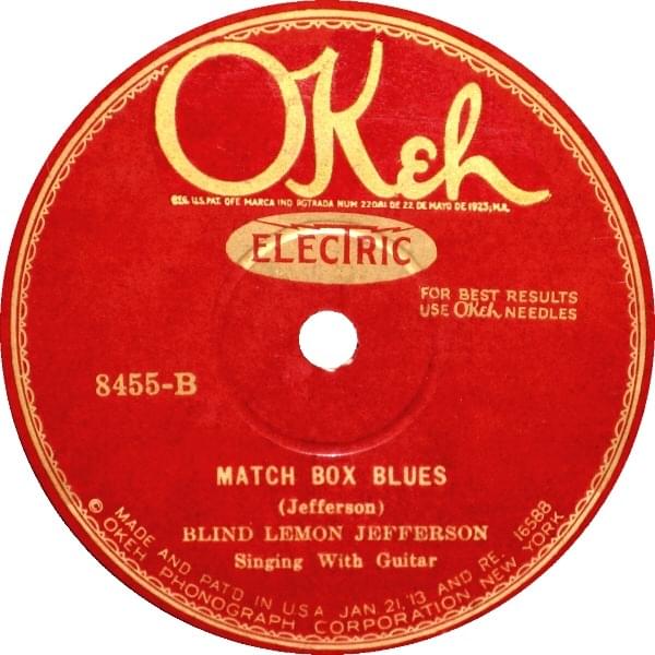 Match Box Blues (OKeh Version) by Blind Lemon Jefferson
