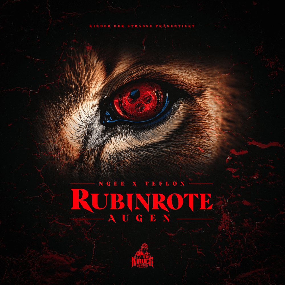 Album cover art for "RUBINROTE AUGEN" by NGEE