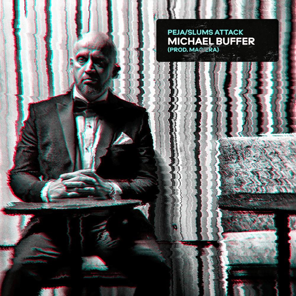 Album cover art for "Michael Buffer" by Peja