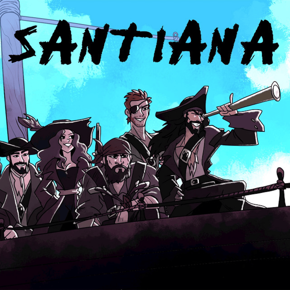 Album cover art for "Santiana" by Jonathan Young & Annapantsu & Colm R. McGuinness & Peyton Parrish & RichaadEB