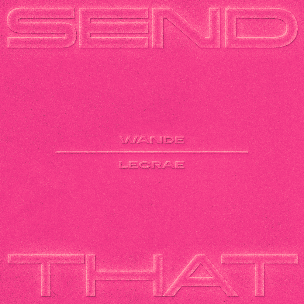 Album cover art for "SEND THAT" by Anike