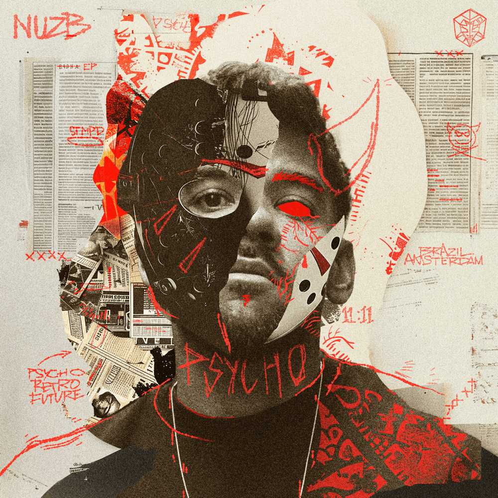 Album cover art for "RAGE" by NUZB