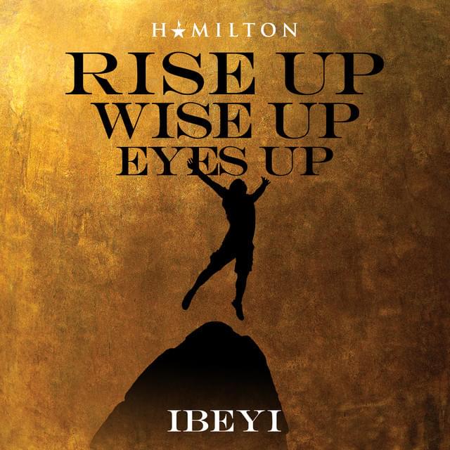 Album cover art for "Rise Up Wise Up Eyes Up" by Lin-Manuel Miranda