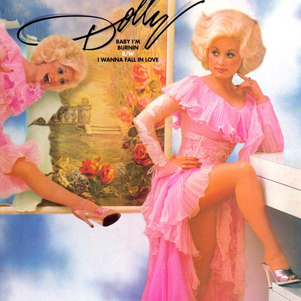 Album cover art for "Baby I’m Burnin’" by Dolly Parton
