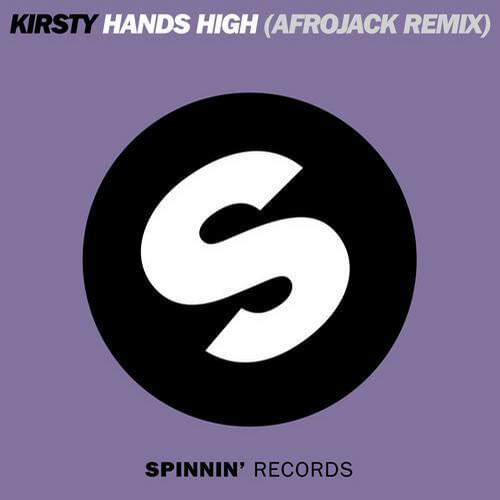 Album cover art for "Hands High (Afrojack Remix)" by Kirsty