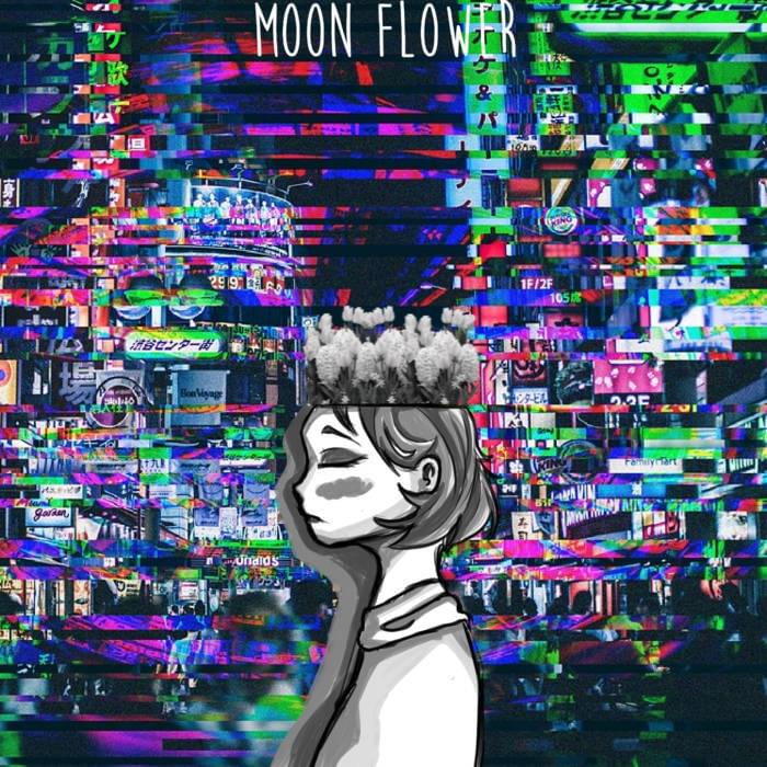 Album cover art for "Moon Flower" by Pumpkin Head (USA) & MAIKA