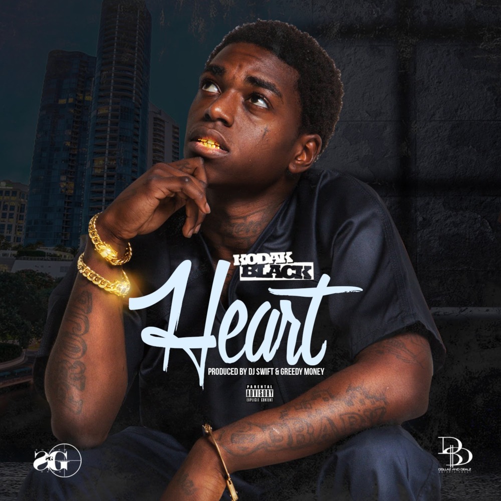 Album cover art for "Heart" by Kodak Black