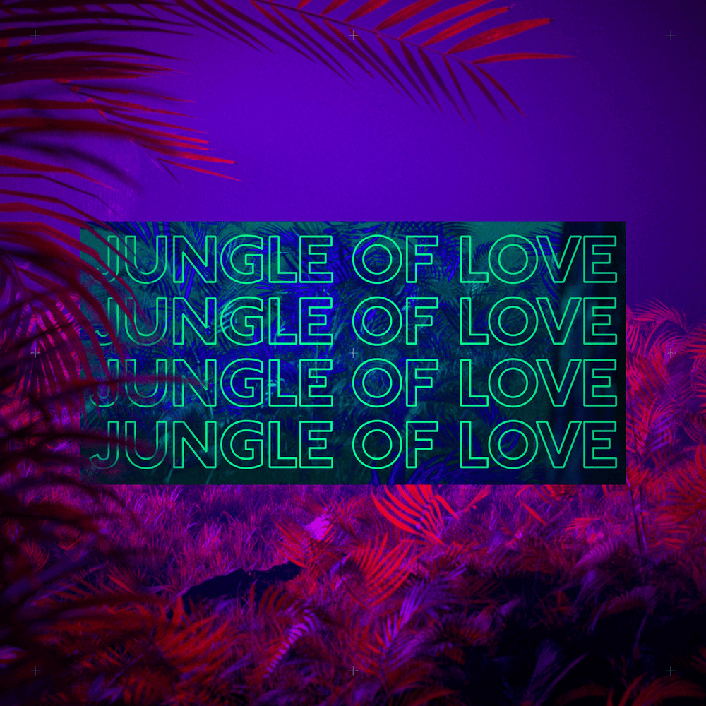 Album cover art for "Jungle of Love" by Unknown Brain & Glaceo