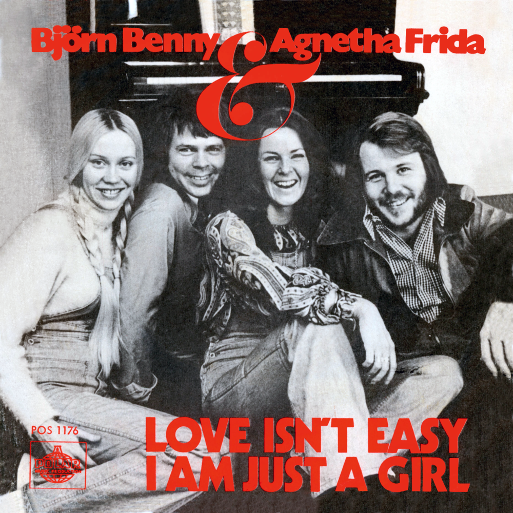 Album cover art for "Love Isn’t Easy (But It Sure Is Hard Enough)" by ABBA