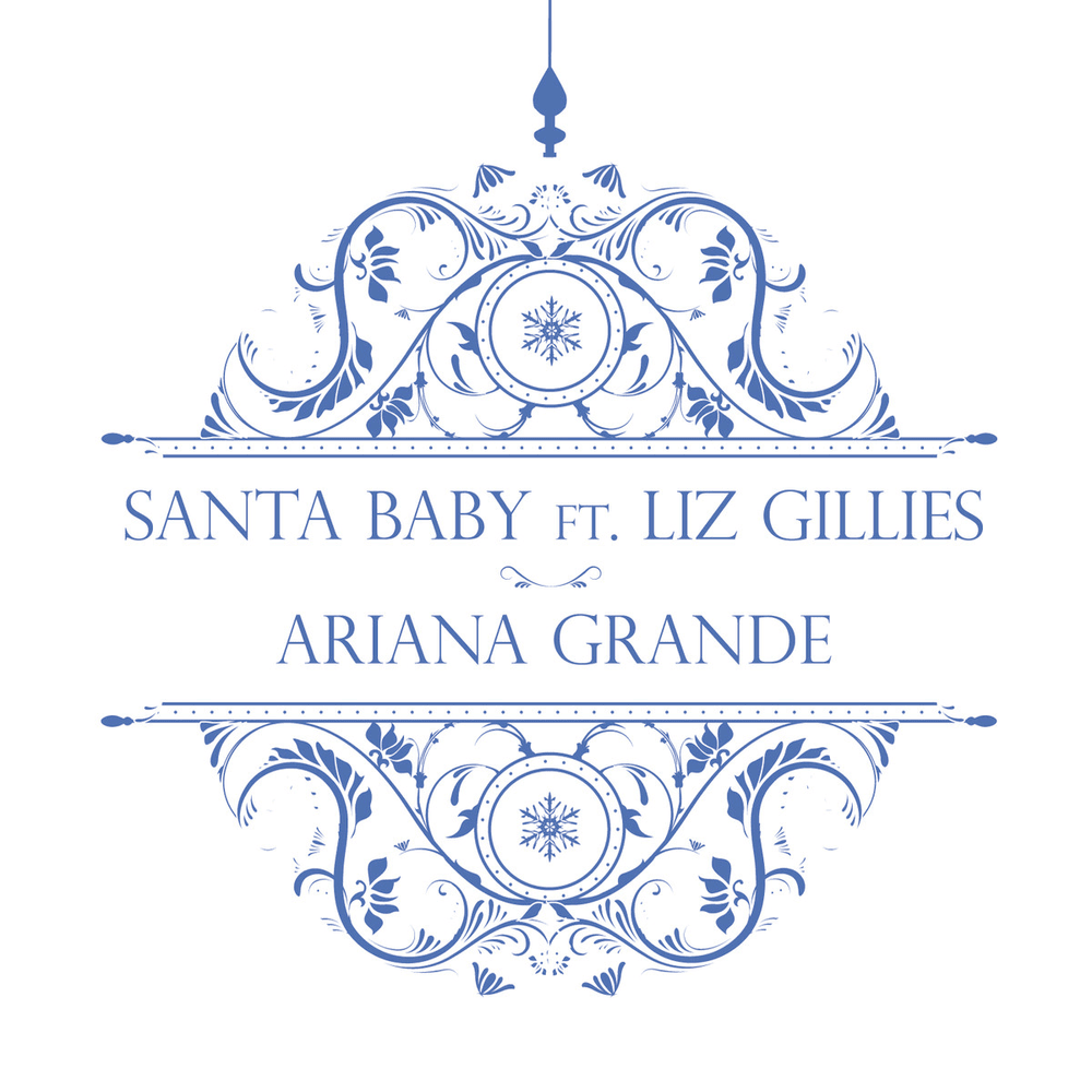 Album cover art for "Santa Baby" by Ariana Grande & Liz Gillies