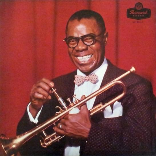 Album cover art for "Narration: Court House Blues" by Louis Armstrong