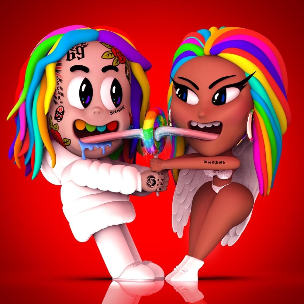 Album cover art for "6ix9ine & Nicki Minaj - TROLLZ (Tradução em Português)" by Genius Brasil Traduções