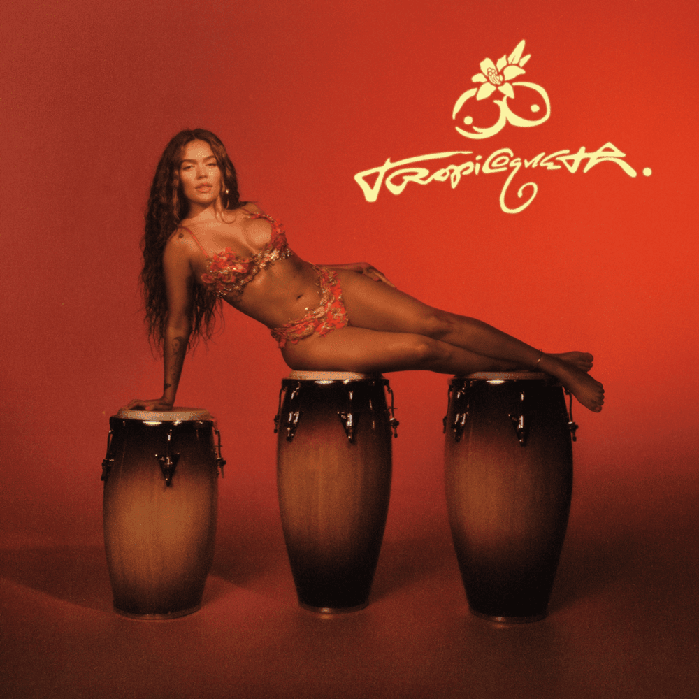 Album cover art for "Verano Rosa" by KAROL G
