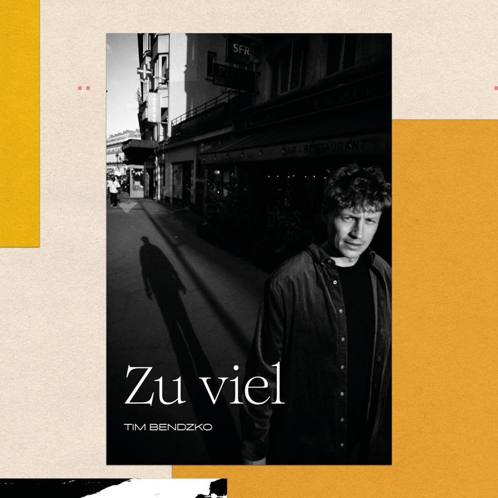 Album cover art for "Zu viel" by Tim Bendzko