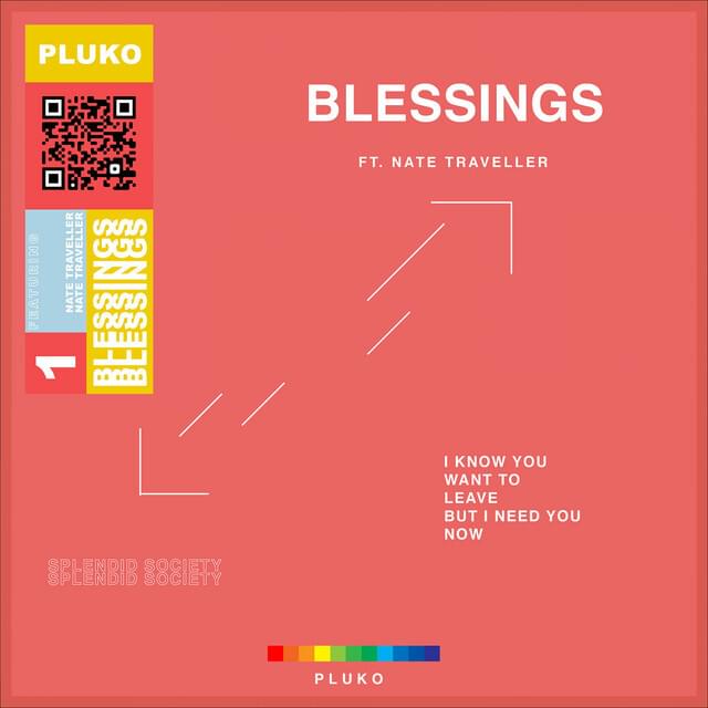 Album cover art for "blessings" by pluko & Nate Traveller