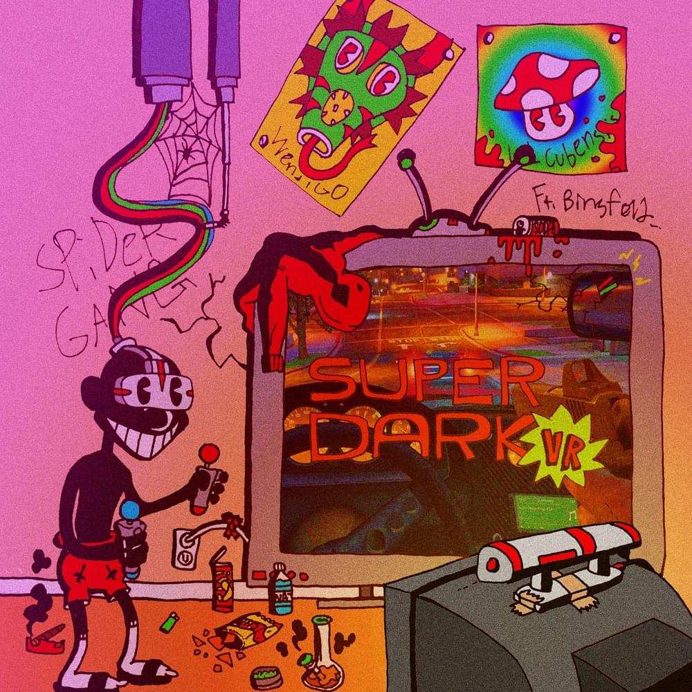 Album cover art for "SUPER DARK VR" by Lil Darkie