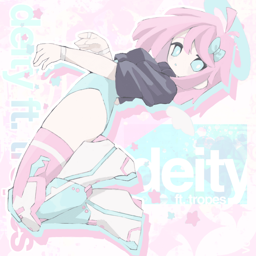 Album cover art for "deity" by vai5000 & tropes