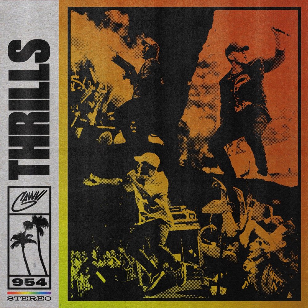 Album cover art for "THRILLS" by GAWVI