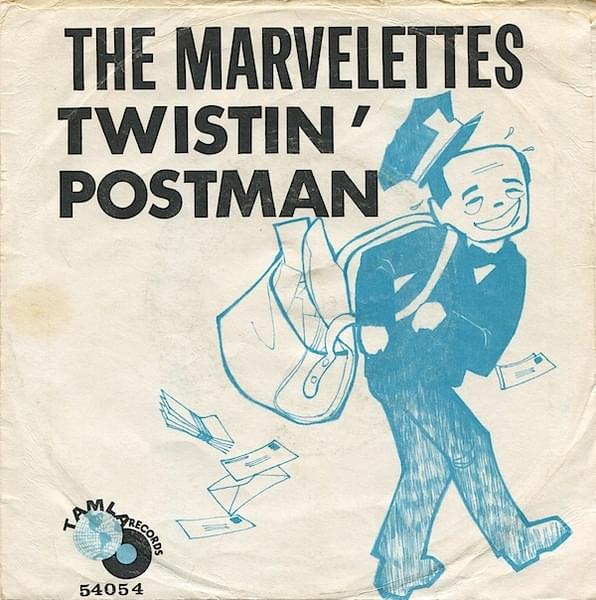 Album cover art for "Twistin’ Postman" by The Marvelettes