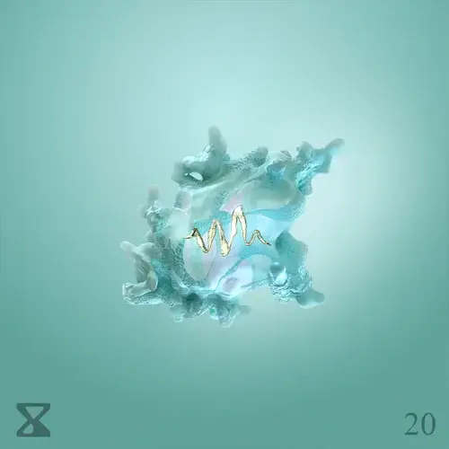 Album cover art for "WAVEFORMS" by Rilès