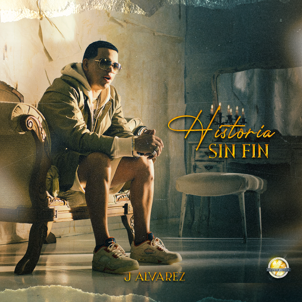 Album cover art for "Historia Sin Fin" by J Álvarez