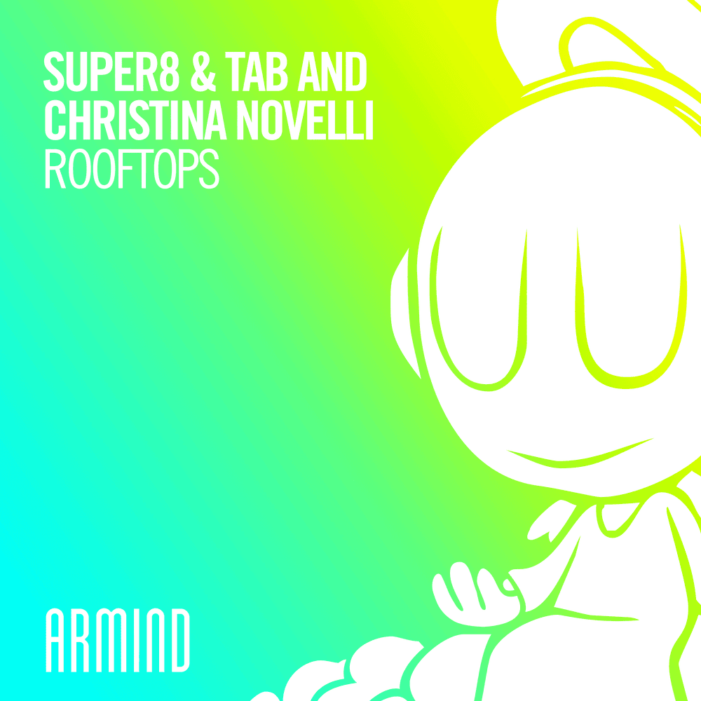 Album cover art for "Rooftops" by Super8 & Tab & Christina Novelli