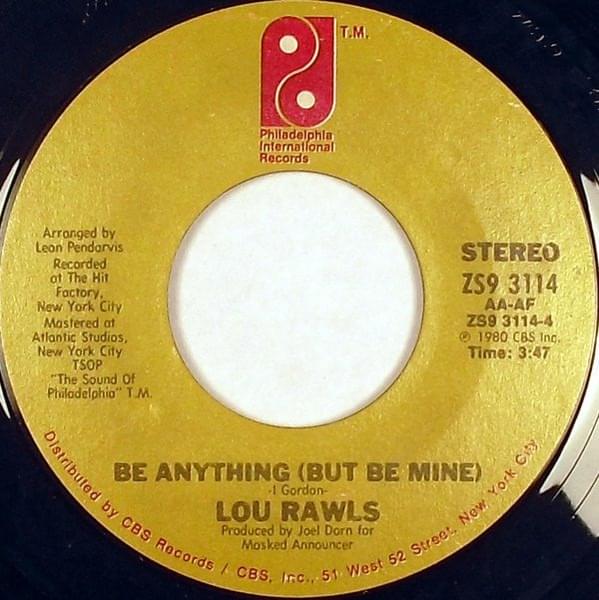 Album cover art for "Be Anything (But Be Mine)" by Lou Rawls