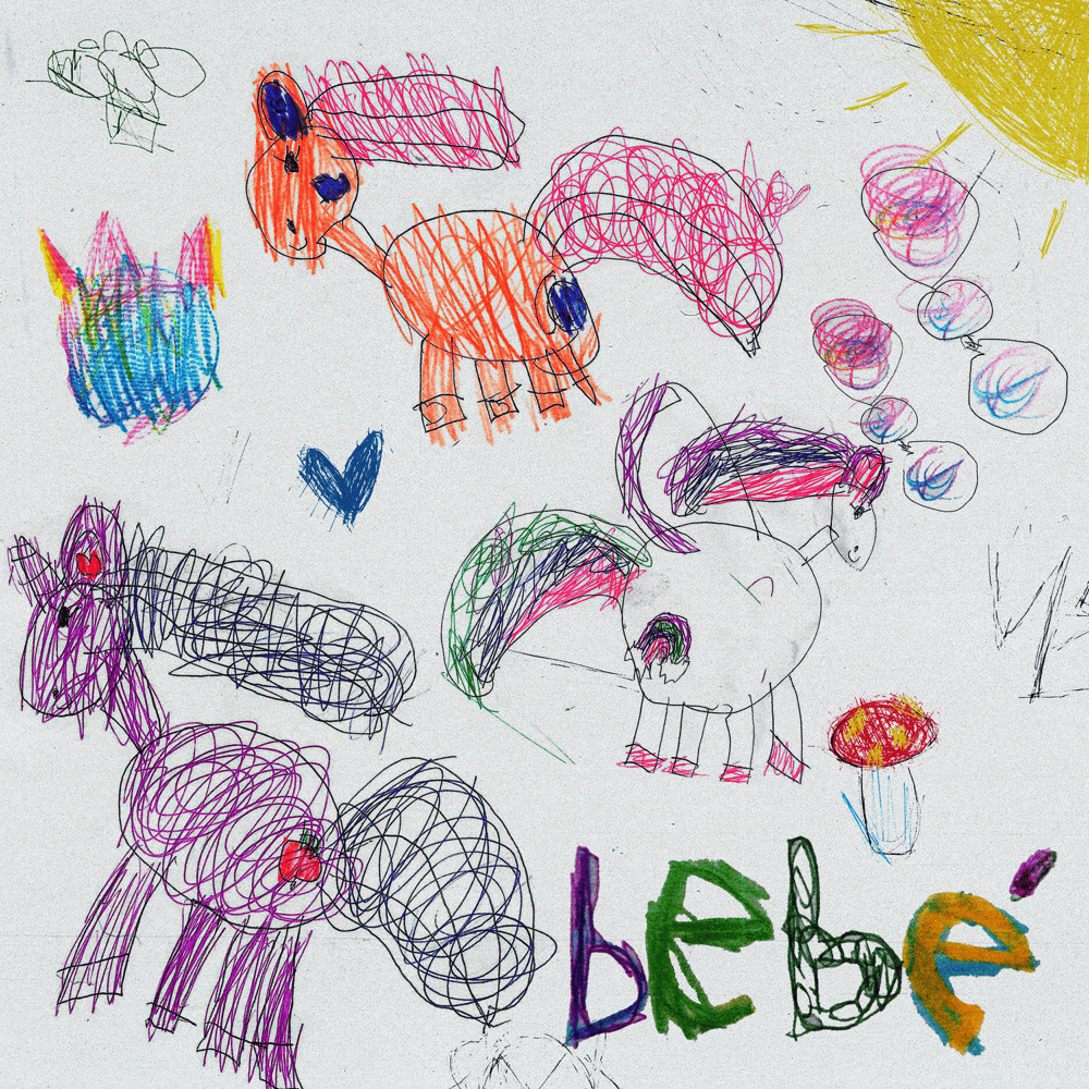 Album cover art for "Bebé" by Rawayana
