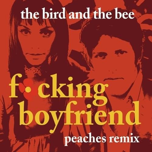 Album cover art for "Fucking Boyfriend (Peaches Remix)" by ​the bird and the bee