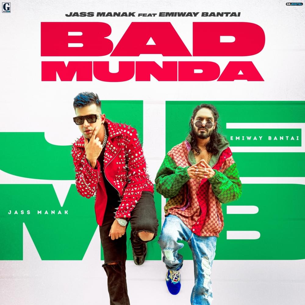 Album cover art for "Bad Munda" by Jass Manak & Emiway Bantai