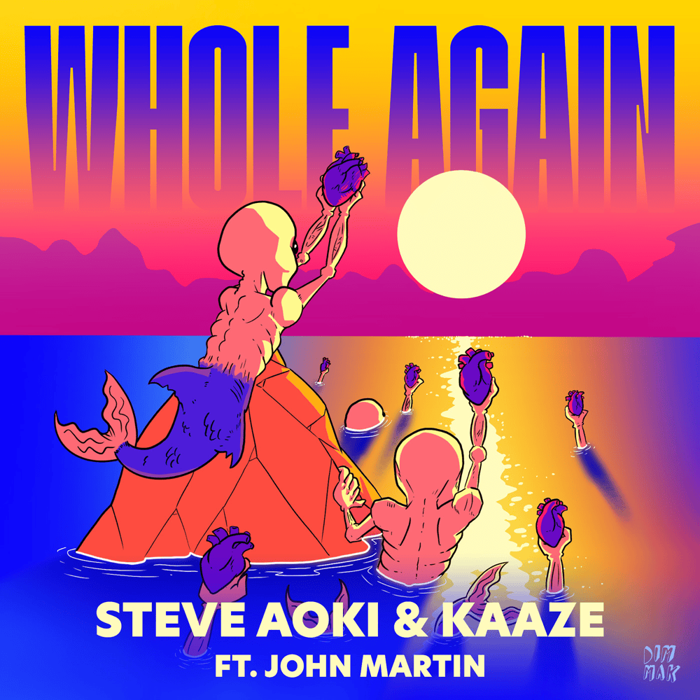 Album cover art for "Whole Again" by Steve Aoki & John Martin