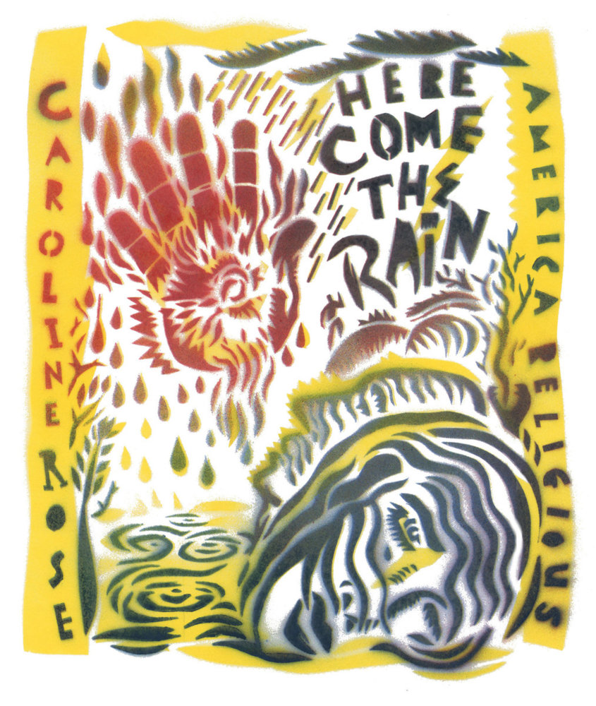 Album cover art for "Here Come the Rain" by Caroline Rose