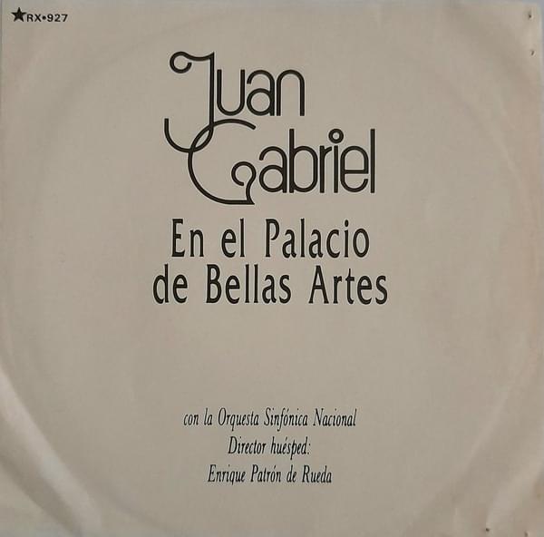 Album cover art for "Hasta Que Te Conocí (Popurrí) [En Vivo] - En el Palacio de Bellas Artes" by Juan Gabriel