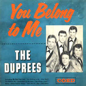 Album cover art for "You Belong to Me" by The Duprees