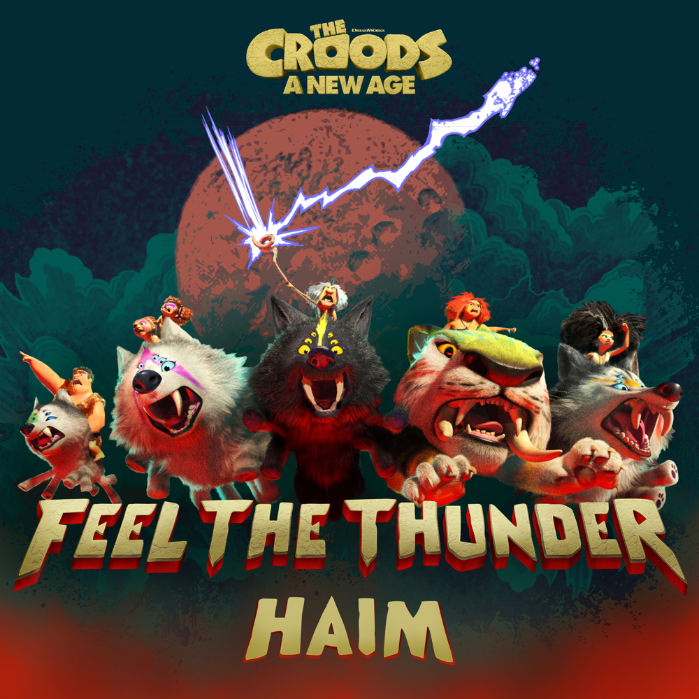 Album cover art for "Feel The Thunder" by HAIM
