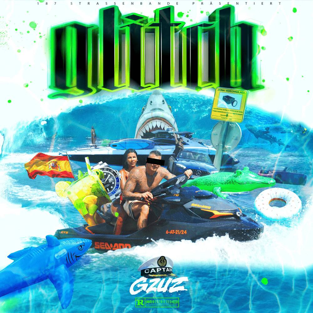 Album cover art for "Glitch" by Gzuz
