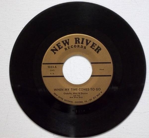Album cover art for "When My Time Comes to Go" by The New River Boys