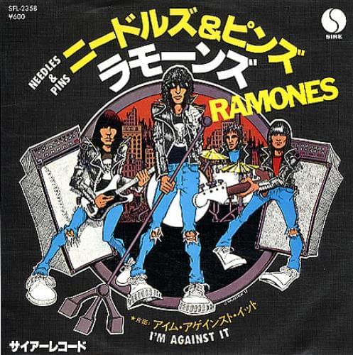 Album cover art for "Needles and Pins" by Ramones