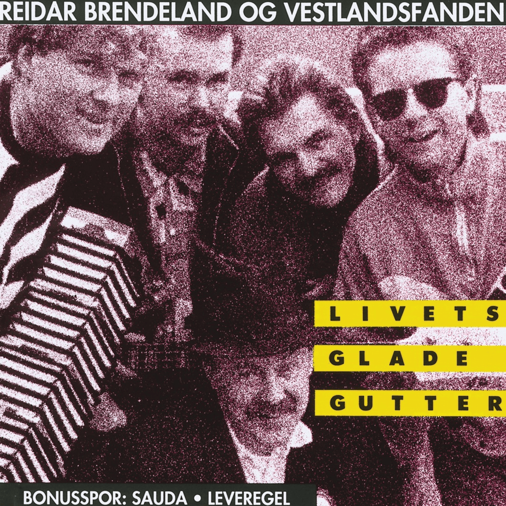 Album cover art for "For Livets Glade Gutter Går Solen Aldri Ned" by Vestlandsfanden
