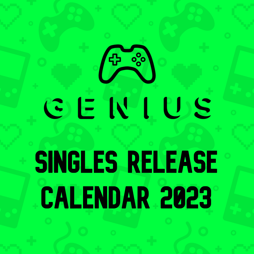 Cover image for 2023 Game Genius Singles Release Calendar