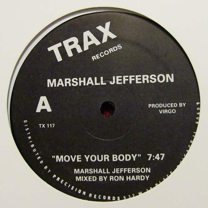 Album cover art for "Move Your Body" by Marshall Jefferson & Curtis McClain