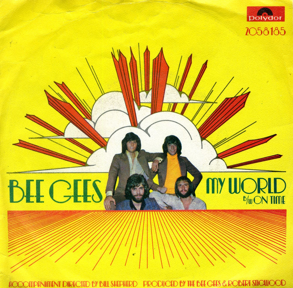 Album cover art for "On Time" by Bee Gees