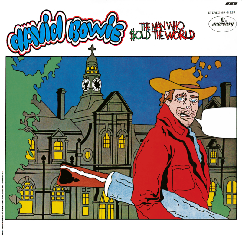 Album cover art for "Running Gun Blues" by David Bowie