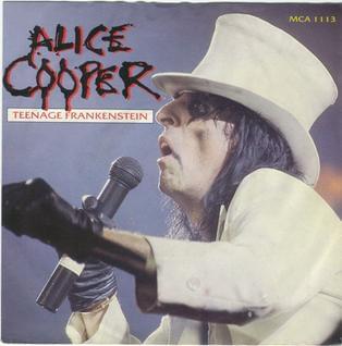 Album cover art for "Teenage Frankenstein" by Alice Cooper