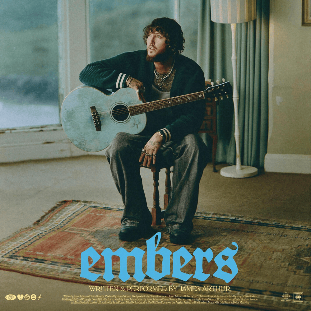 Album cover art for "Embers" by James Arthur