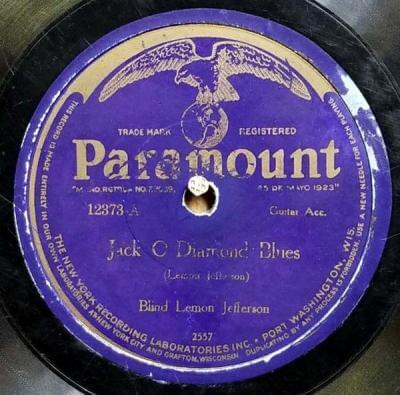 Album cover art for "Jack O Diamond Blues (Take 2)" by Blind Lemon Jefferson