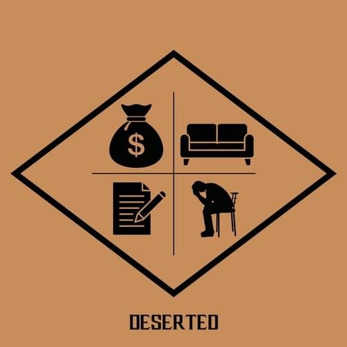 Album cover art for "Deserted" by Bukshot & Rittz & Str8jaket