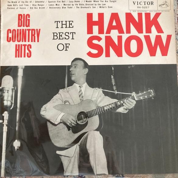 Cover image for Big Country Hits: The Best of Hank Snow