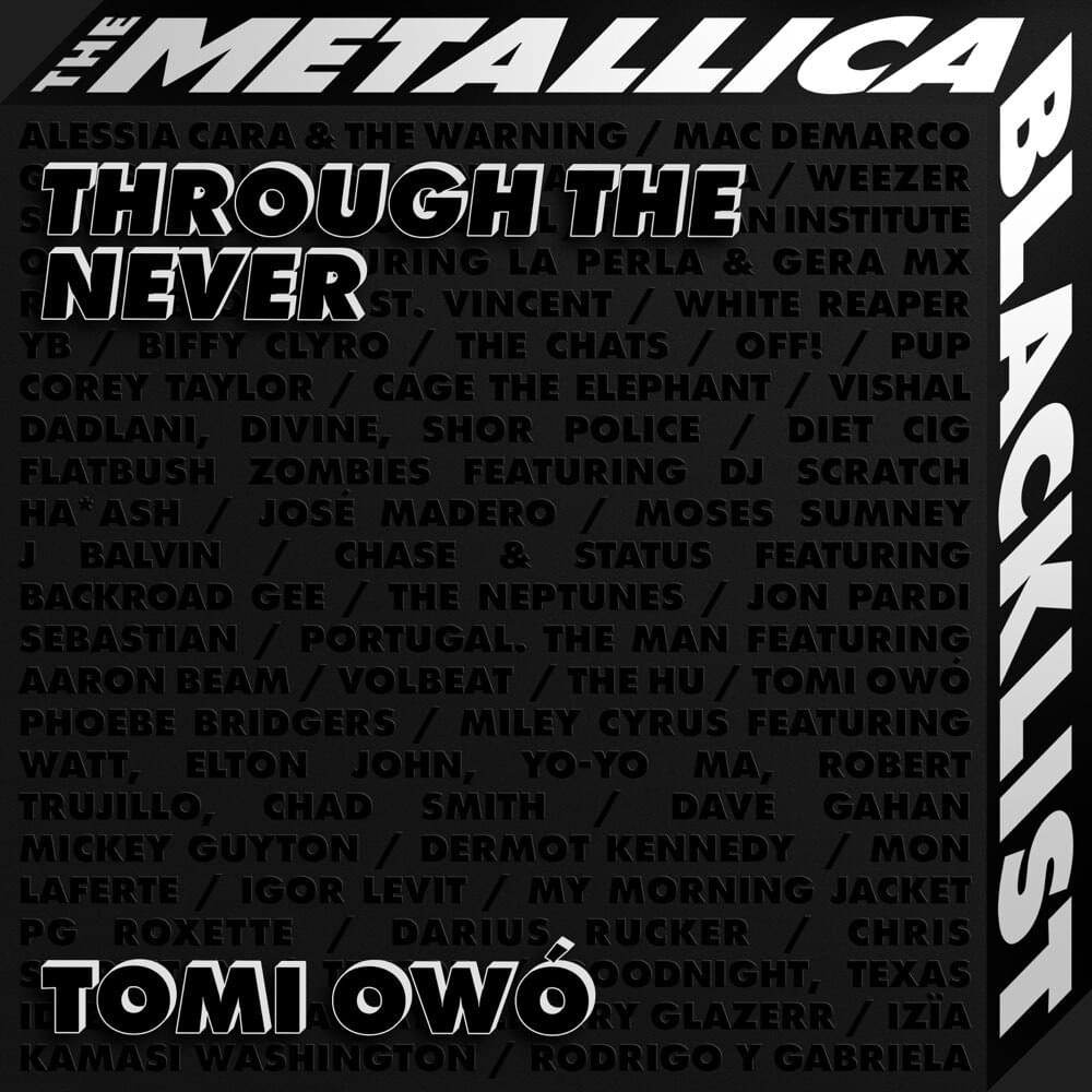 Album cover art for "Through the Never" by Tomi Owó