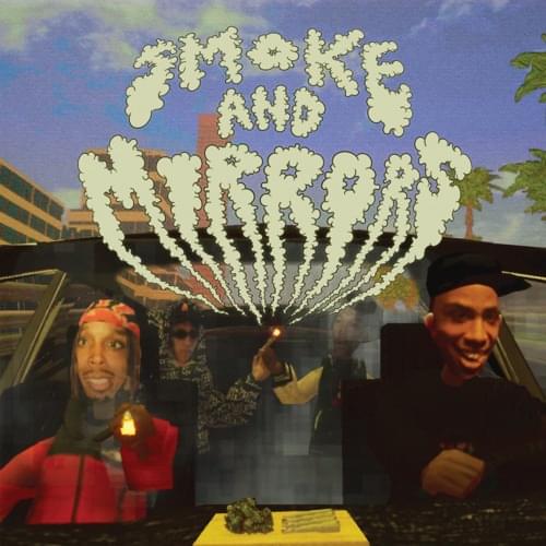 Album cover art for "SMOKE & MIRRORS" by Eyedress & cashcache! & Na’kel Smith & BoofPaxkMooky